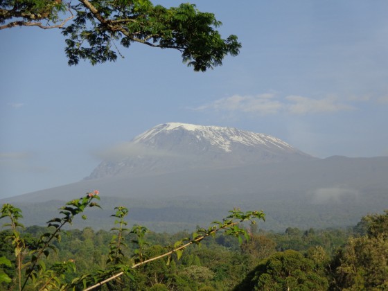 Vistas a Kilimanjaro antes de que las nubes cubran la cima. Por Udare