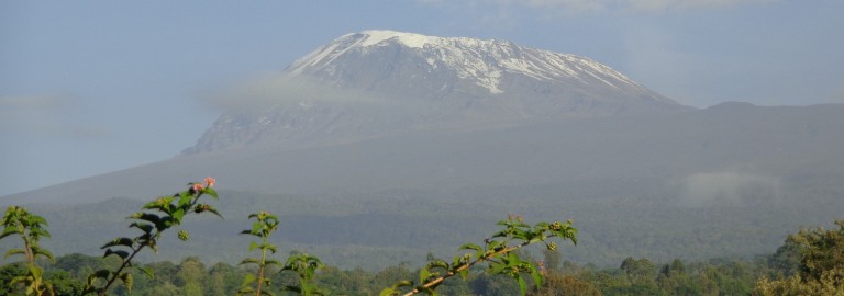 Vistas a Kilimanjaro antes de que las nubes cubran la cima. Por Udare