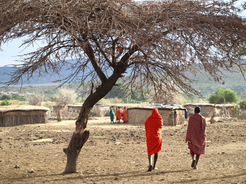 Poblado masai. Por Udare