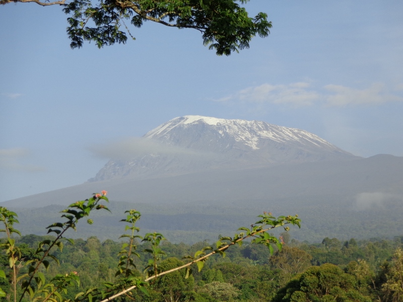 Vistas al Kilimanjaro desde Kilema. Por Udare
