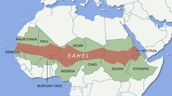 Mapa el Sahel