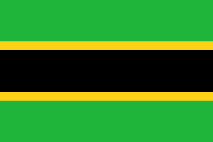 Bandera de Tanganica tras obtener la independencia
