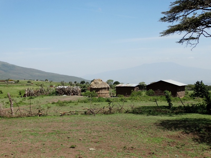 Pueblos masais en Monduli. Por Udare