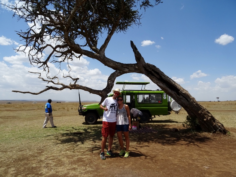 Hora del picnic en Masai Mara. Por Marta