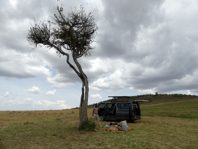 La hora de la comida en Masai Mara. Por Gisela