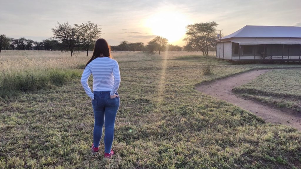 Puesta de sol en Serengeti. Por Ariana