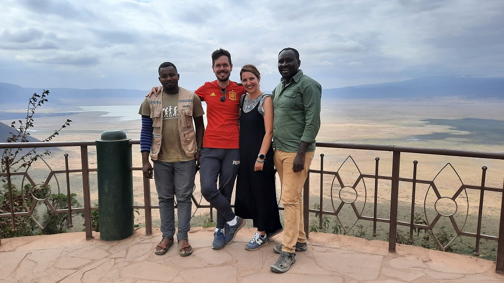 Con Joseph y Lawrence en Ngorongoro