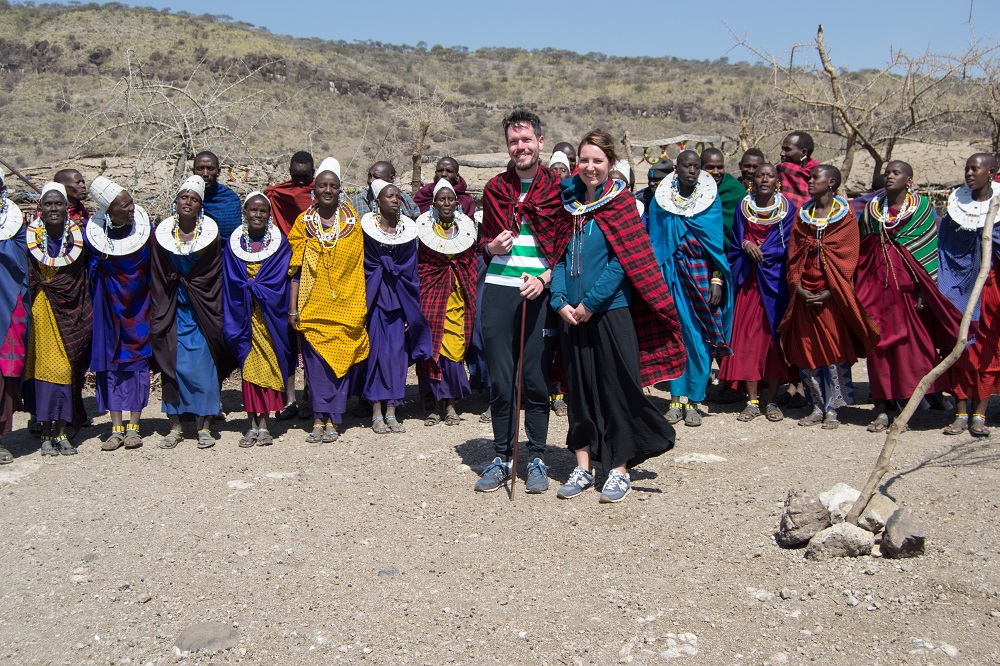 En el poblado Masai