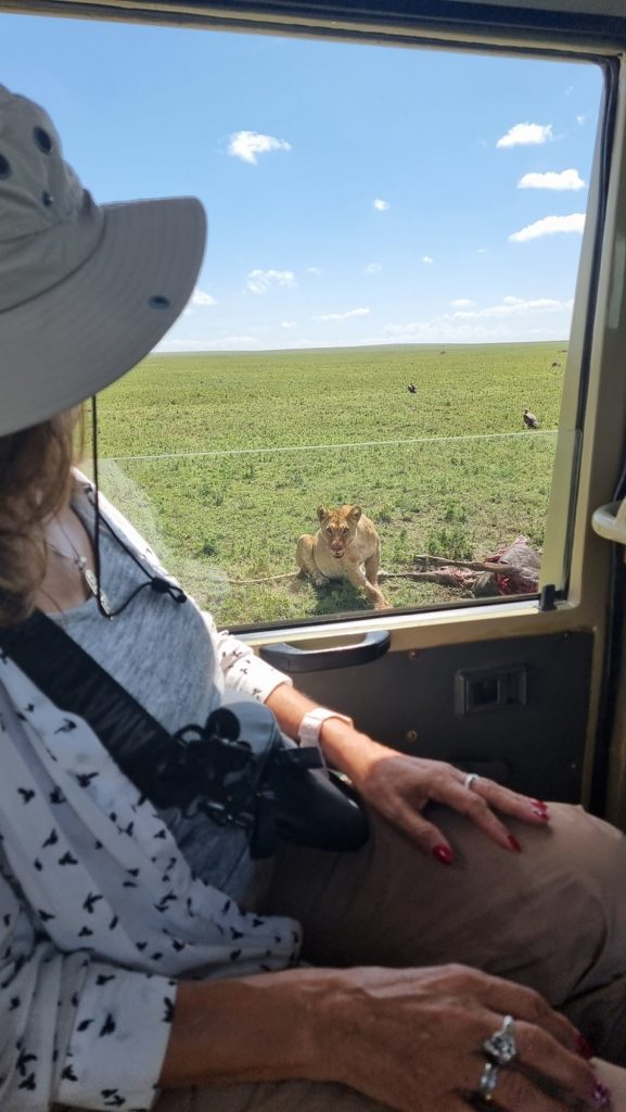 Disfrutando de safari. Por Patricia